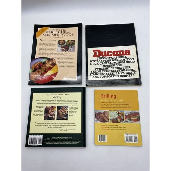 Cookbooks On Barbecue Bbq - Grilling Meat Vegetables Cookbooks - Lot Of 4 HB PB - Picture 2 of 16